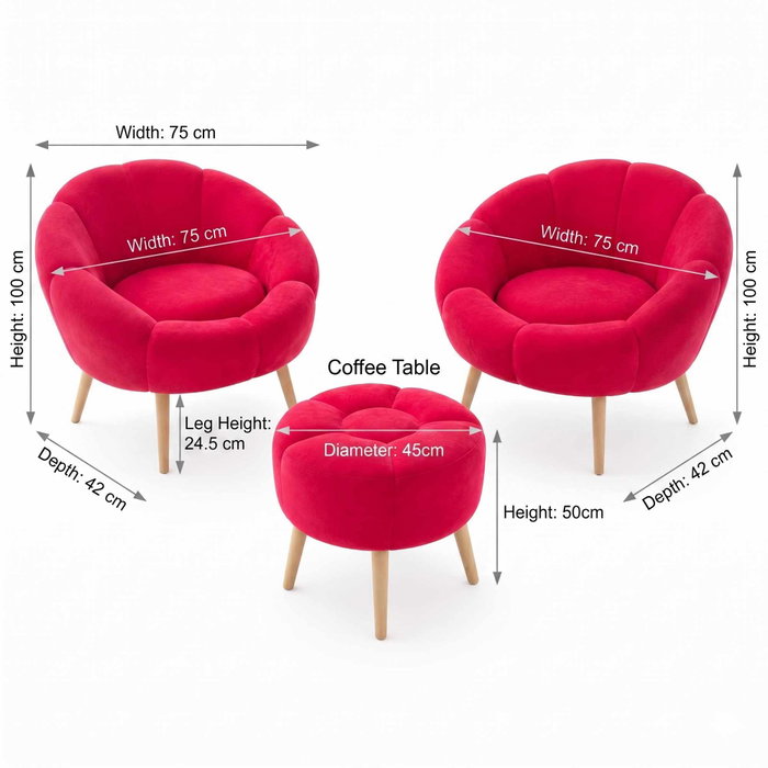 Atelier Del Sofa Lida Wellsoft - Fuchsia